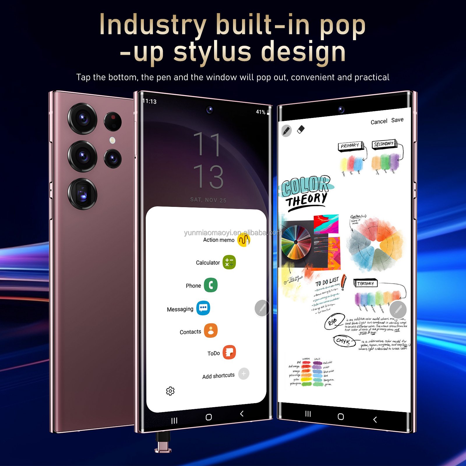 Original Brand New S23 Ultra 6.8inch Full Screen 3GB+64GB Android Smartphone 4G With Stylus Face ID Unlocked Mobile phones S23